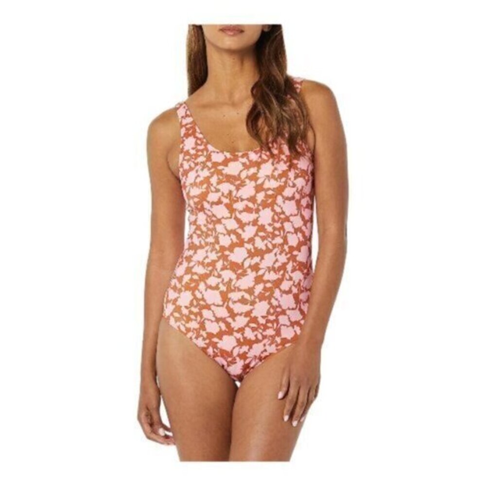 Amazon Essentials Floral Print Coverage Swimsuit Size LARGE NWT #0725